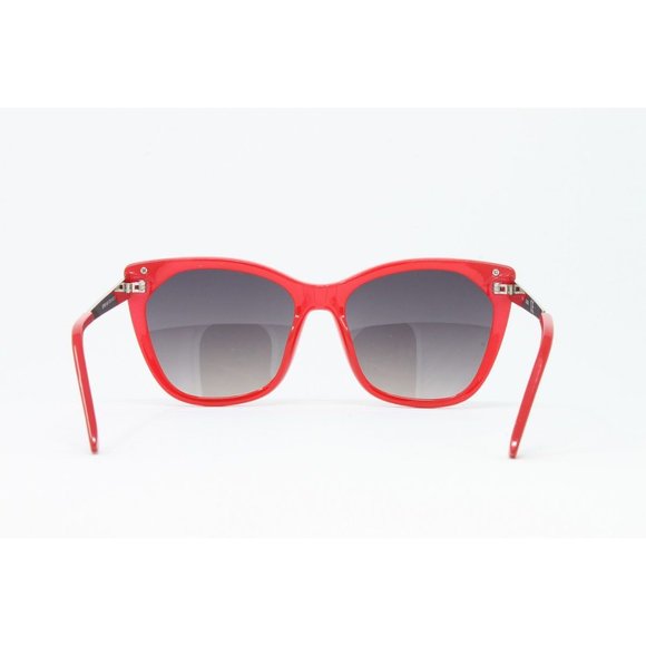 Guess Women\'s Fashion Sunglasses Plastic Frame Red with Grey Mirrored Lenses NEW